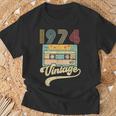 Vintage Per 46 Anni Reto Regalo Cassetta Nata Nel 1974 Maglietta Regalos para ancianos