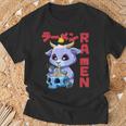 Vintage Ramen Baphomet Otaku Anime Baphomet T-Shirt Geschenke für alte Männer