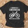 Warum Ich Mit Akku Fahre Weil Ich Es Kann E-Bicycle T-Shirt Geschenke für alte Männer