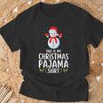 Weihnachten Pyjama Schlafanzug Oberteil Schlaf T-Shirt Geschenke für alte Männer