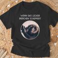 Wenn Das Lecker Bierchen Scheppert X Pedro Raccoon Meme T-Shirt Geschenke für alte Männer