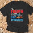 Wer Frauenersteht Kann Auch Holz Welding T-Shirt Geschenke für alte Männer