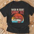 When In Doubt Shrimp Out Retro Bjj Brazilian Jiu Jitsu Camiseta unisex Regalos para ancianos