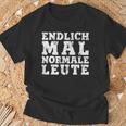 Withintage Print Endlich Mal Normale Leute T-Shirt Geschenke für alte Männer