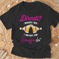 Women's Beer Measure Ich Braucht Kein Dirndl Ich Bin Zum Saufen Hier T-Shirt Geschenke für alte Männer