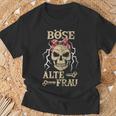 Women's Evil Old Woman Skull Old Womanintage Biker T-Shirt Geschenke für alte Männer