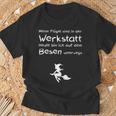 Women's Saying Heute Bin Ich Mit Dem Broom Unterwegs Witches T-Shirt Geschenke für alte Männer