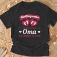 Women's Grandmaon Zwillingen Pregnancy Grandchildren Twin Soma T-Shirt Geschenke für alte Männer