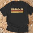 Wrangler Divertente Titolo Personalizzato Professione Idea Compleanno Maglietta Regalos para ancianos