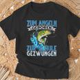 Zum Fishing Geboren Zur Schule Gezzwungen Fishing Fishing S T-Shirt Geschenke für alte Männer