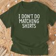 I Don't Do Matching Coppie Matching Christmas Outfit Maglietta Regalos para ancianos