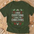 I Have Everything I Want For Christmas Xmas Couples Ugly T-Shirt Gifts for Old Men