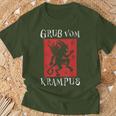 Greetingsom Krampus Santa Claus Kramperl Perchten Krampus S T-Shirt Geschenke für alte Männer