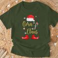 Women's Grandma Claus Matching Christmas Pyjamas Grandma T-Shirt Geschenke für alte Männer