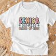 1St Day Of Senior Sunrise 2025 Back To School Groovy T-Shirt Gifts for Old Men