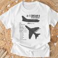 A-7 Corsair Ii Per Aerei Maglietta Regalos para ancianos