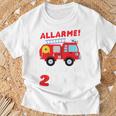 Bambino Camicia Camion Dei Pompieri 2 Compleanno Ragazzi Ragazze Maglietta Regalos para ancianos