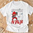 Bambino Compleanno Ninja 5 Anni Ragazzo Ninja Compleanno 5 ° Ragazzo Maglietta Regalos para ancianos