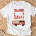 Bambino Ragazziigile Del Fuoco Pompiere Ho 3 Anni Compleanno Maglietta Regalos para ancianos