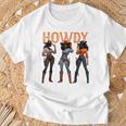 Black Cowgirl Western Rodeo Melanin History Howdy T-Shirt Gifts for Old Men