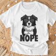 Border Collie Dog Female T-Shirt Geschenke für alte Männer