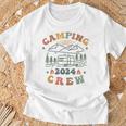 Camping Crew 2024 Familienpassender Sommertrip Camp Retro T-Shirt Geschenke für alte Männer