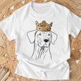Cane Rhodesian Ridgeback Con Corona Maglietta Regalos para ancianos