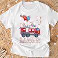 Children's Fireman Endlich 3 Jetzt Bin Ich Einsatzeiteiteiter T-Shirt Geschenke für alte Männer