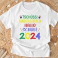 Children's First Day At School Tschüss Kindergarten Hello School 2024 T-Shirt Geschenke für alte Männer