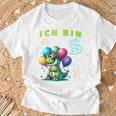 Children's Ich Bin 5 Jahre Alt Dino 5Th Birthday T-Shirt Geschenke für alte Männer