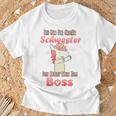 Children's Ich Bin Die Große Schwester Boss Dabbing Unicorn Motif T-Shirt Geschenke für alte Männer