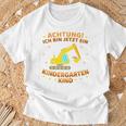 Children's Ich Bin Jetzt Ein Kindergartenkind Excavator Kindergarten Start T-Shirt Geschenke für alte Männer