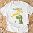 Children's Ich Werde Ein Großer Bruder Dinosaur German T-Shirt Geschenke für alte Männer