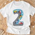 Children's Kinder 2 Geburtstag Junge 2 Jahre T-Shirt Geschenke für alte Männer