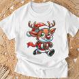 Children's Weihnachts Rentier Süß Santa Claus T-Shirt Geschenke für alte Männer