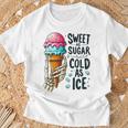 Coni Gelato Scheletro Dolce Fresco Summertime Graphic Maglietta Regalos para ancianos