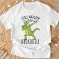 Coole Mädchen Lieben Krokodile T-Shirt Geschenke für alte Männer