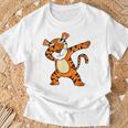 Dabbing Tiger Boys Tiger Dab T-Shirt Geschenke für alte Männer