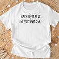 After Dem Sekt Istor Dem Sekt Alcohol T-Shirt Geschenke für alte Männer