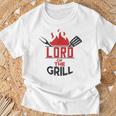 Divertente Lord Of The Grill Bbq Grilling Dad Novità Regalo Maglietta Regalos para ancianos
