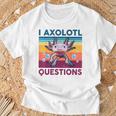Divertida Pregunta Sobre Axolotl Retrointage Amantes De Axolotl Para Niños Camiseta unisex Regalos para ancianos