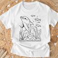 Dolphin Ausmalen Und Selbst Bemalen Colouring T-Shirt Geschenke für alte Männer