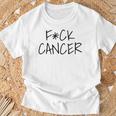 Fck Cancer Cancer Chupa Apoyo De Supervivientes De Concienciación Camiseta unisex Regalos para ancianos