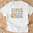 First Grade Dream Team First Day Of School Teacher Students T-Shirt Gifts for Old Men