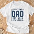 First Time Dad Est 2025 New Baby Fathers Day New Dad T-Shirt Gifts for Old Men