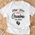 First Time Grandma 2025 Promoted To Grandma 2025 T-Shirt Gifts for Old Men