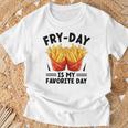 Fry Day È Il Mio Giorno Preferito Fast Food Patatine Fritte Amante Maglietta Regalos para ancianos