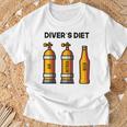 Diving For Diving Diet Beer Blue T-Shirt Geschenke für alte Männer