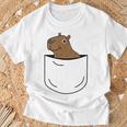 Pocket Capybara Capybara En Bolsillo Regalo Camiseta unisex Regalos para ancianos
