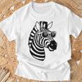 Zebra With Sunglasses T-Shirt Geschenke für alte Männer